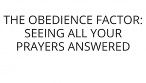 The Obedience Factor